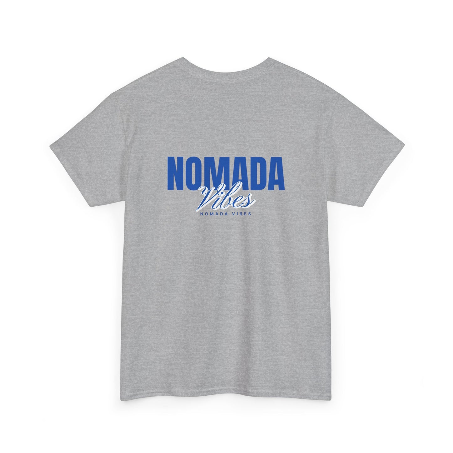Nomada Vibes T-Shirt — Minimal Travel Tee with 'NOMADA' Script