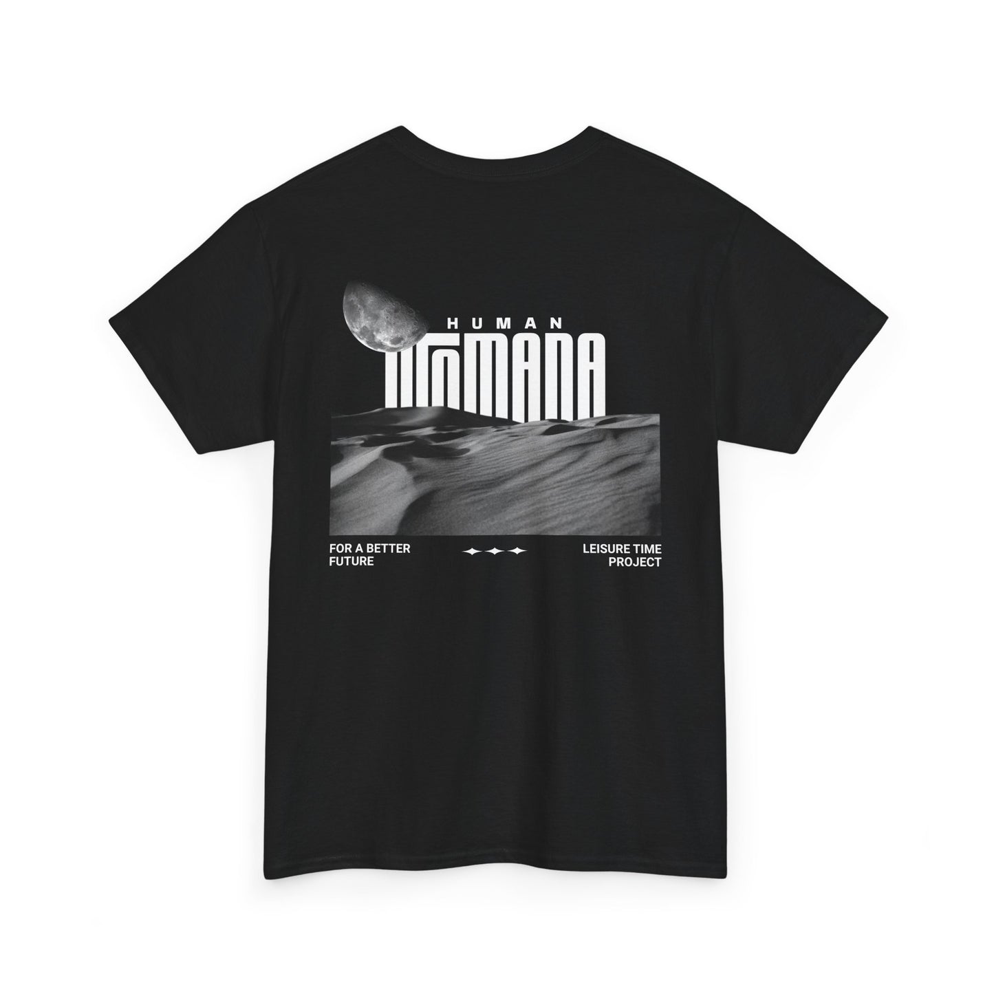 Human Insana Retro Sci‑Fi Tee — Moon Desert Graphic T‑Shirt