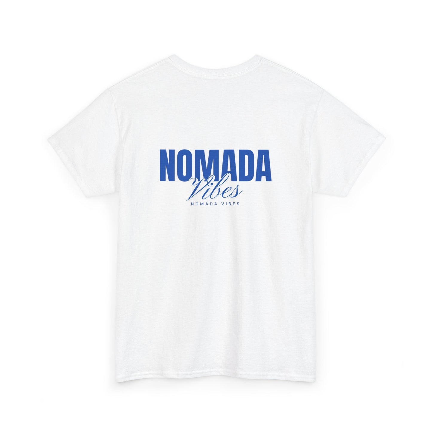 Nomada Vibes T-Shirt — Minimal Travel Tee with 'NOMADA' Script