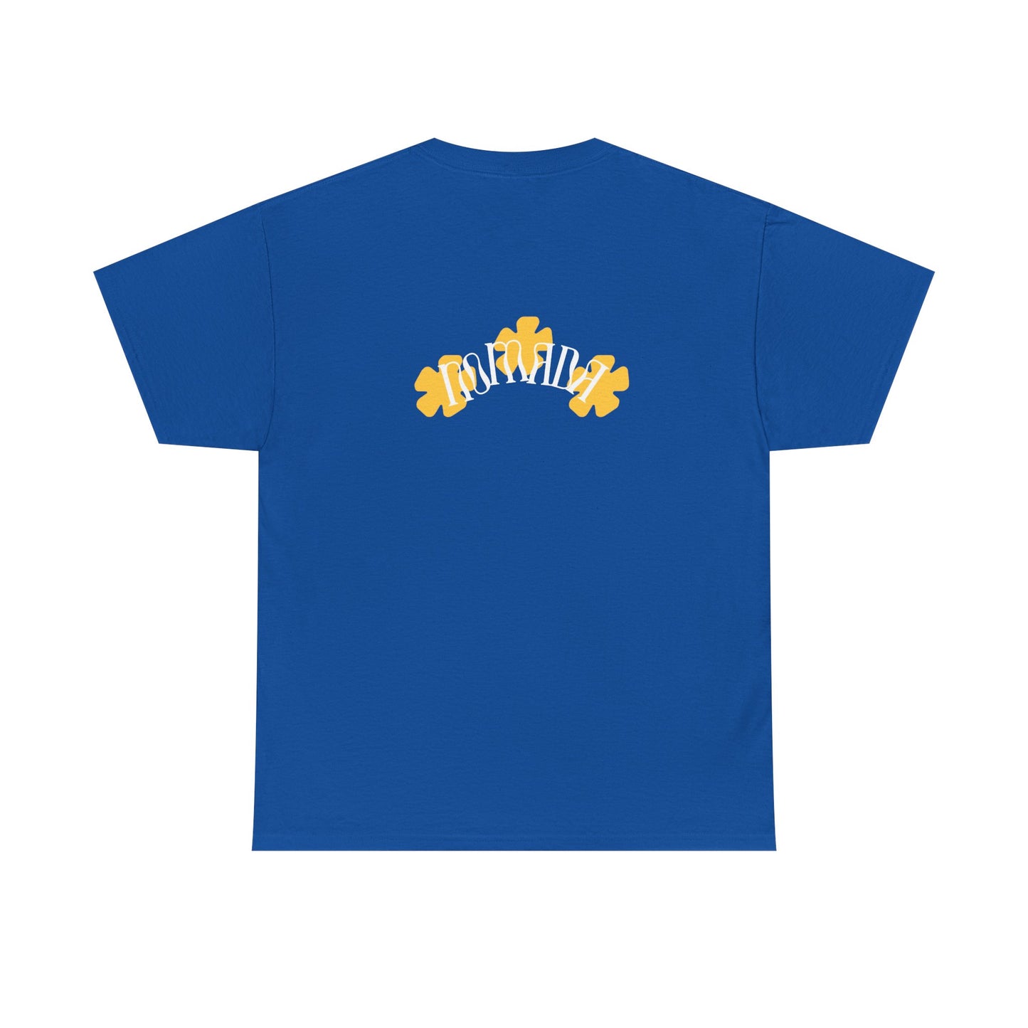 Puzzle Flower Tee — Yellow Floral Puzzle Heart T-Shirt