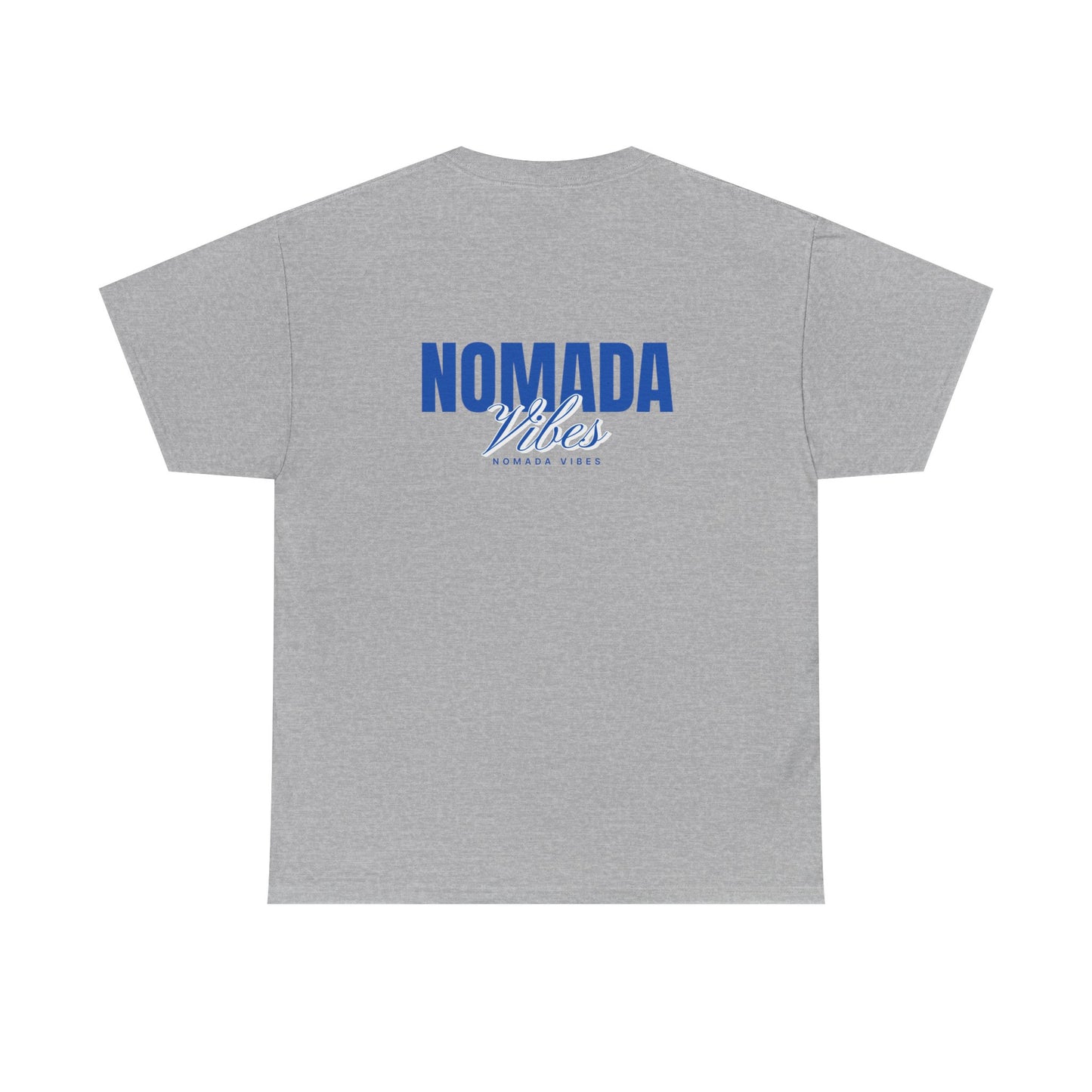 Nomada Vibes T-Shirt — Minimal Travel Tee with 'NOMADA' Script