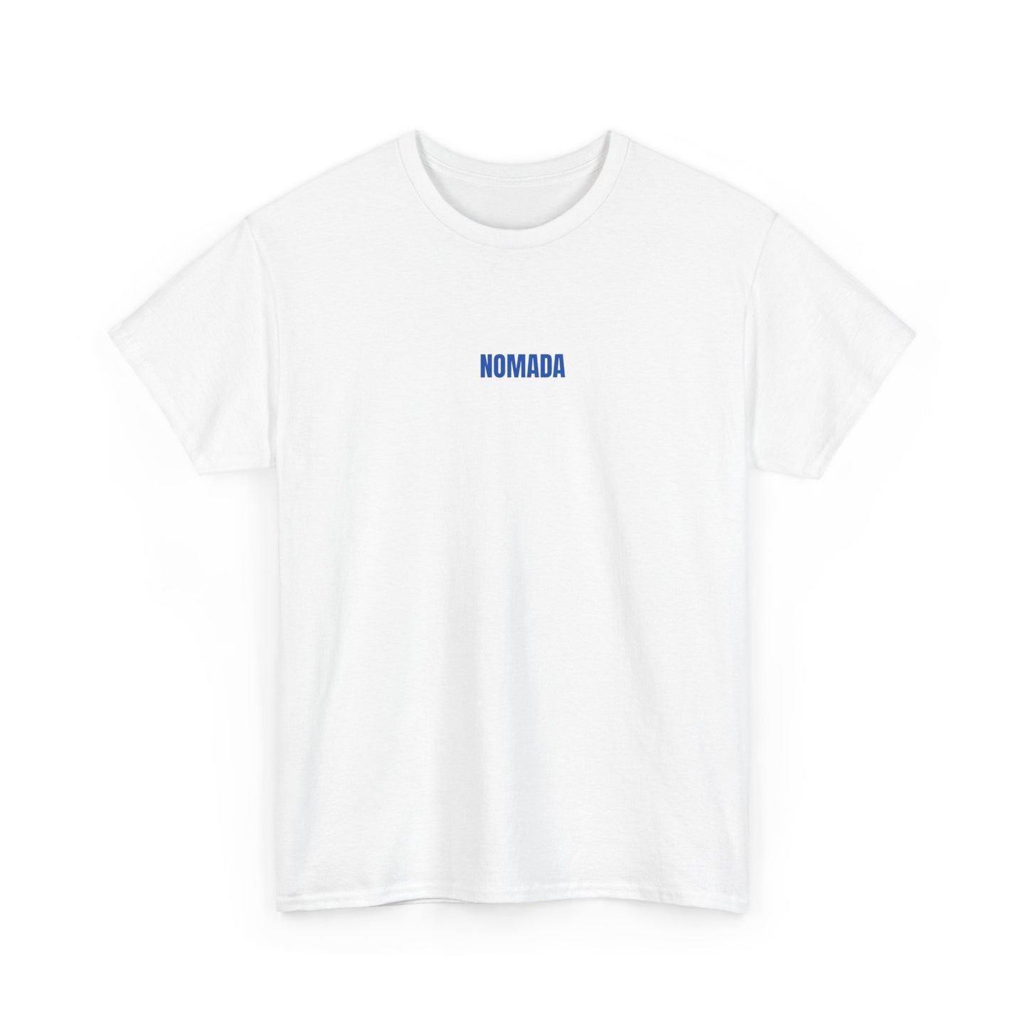 Nomada Vibes T-Shirt — Minimal Travel Tee with 'NOMADA' Script