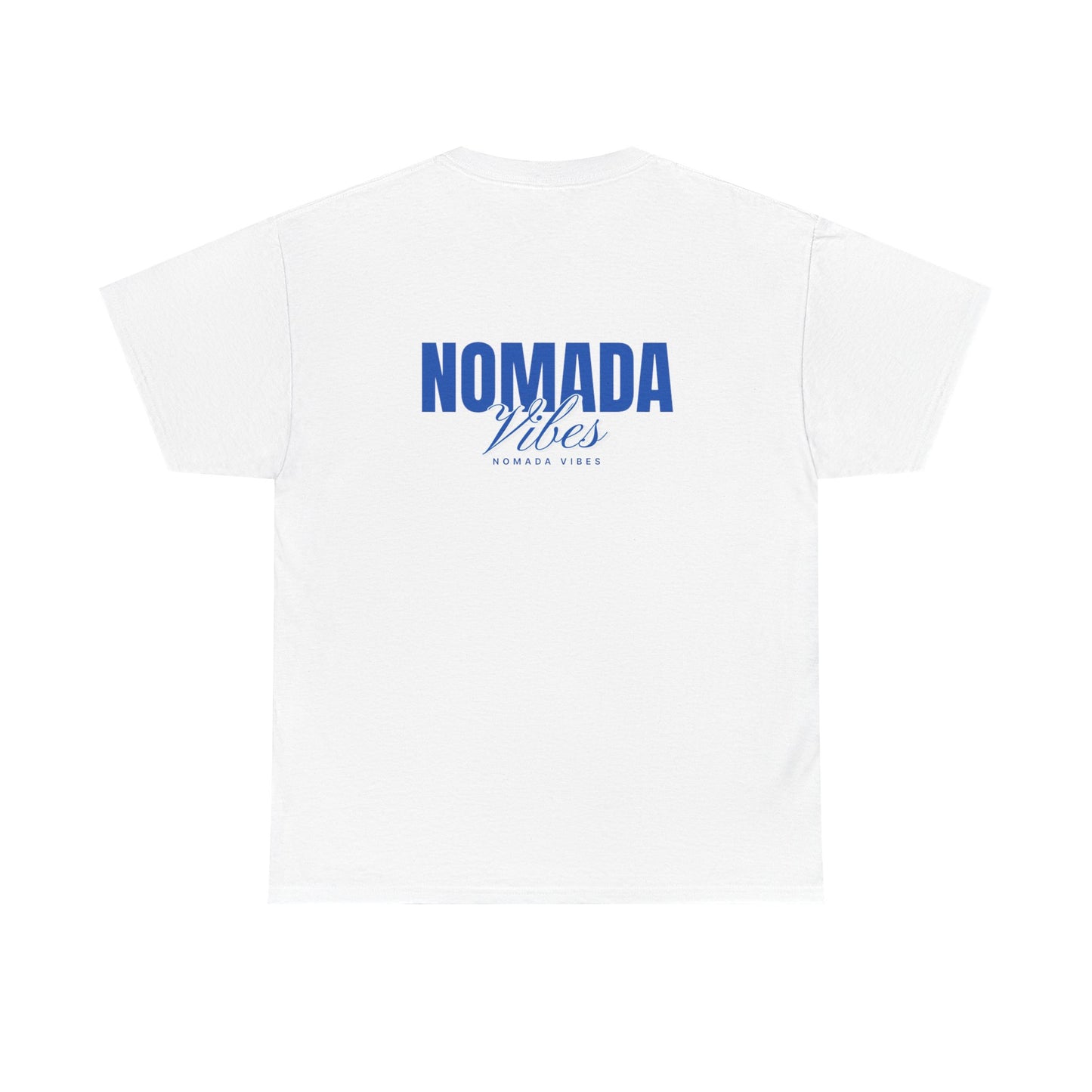 Nomada Vibes T-Shirt — Minimal Travel Tee with 'NOMADA' Script