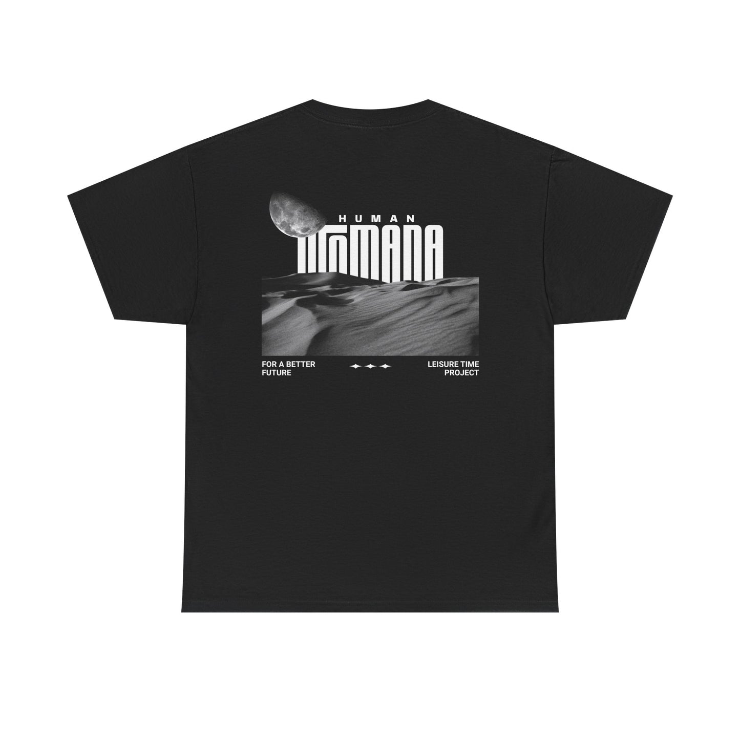 Human Insana Retro Sci‑Fi Tee — Moon Desert Graphic T‑Shirt
