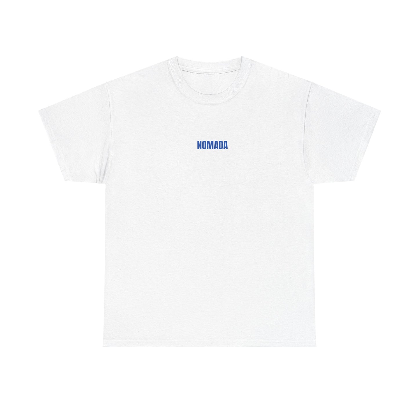 Nomada Vibes T-Shirt — Minimal Travel Tee with 'NOMADA' Script