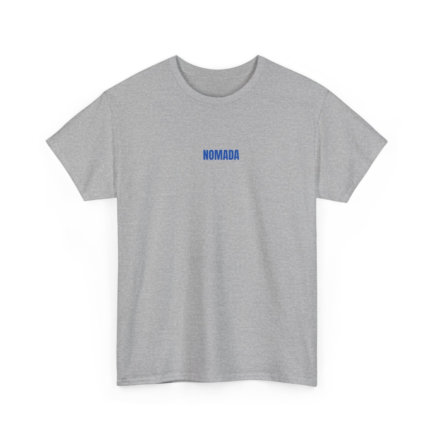 Nomada Vibes T-Shirt — Minimal Travel Tee with 'NOMADA' Script